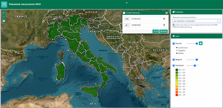 Annamaria Conte and Paolo Calistri’s team at IZS-Teramo have already successfully designed a tool to forecast the risks of West Nile fever in Italy, another vector-borne disease, with a 15-day prediction time. The PROVNA project aims to produce a similar model for Rift Valley fever in North Africa.